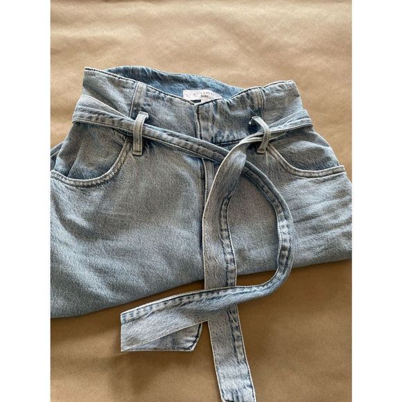 π Paper Bag Waist Mom Jeans - Picture 9 of 12